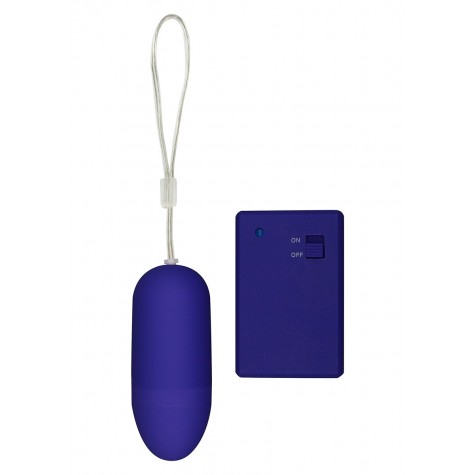 Фиолетовое виброяйцо Funky Remote Egg с дистанционным управлением - 7,5 см.